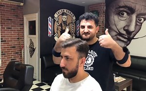 按摩放松助眠-879【SALON NUMAN TV】土耳其理发师给他的徒弟做护理