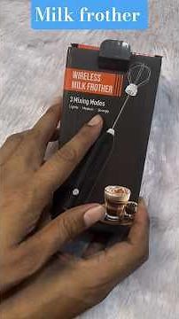 wireless milk frother Review|how to use|