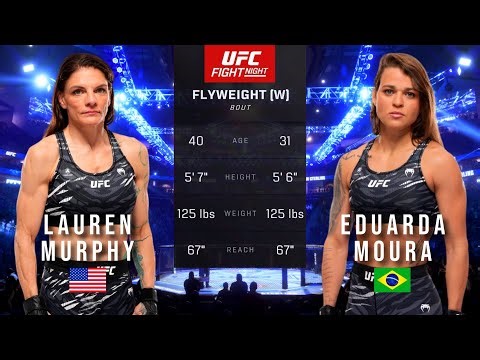 LAUREN MURPHY VS EDUARDA MOURA FULL FIGHT UFC ON ESPN 70