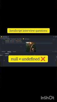 null vs undefined ❌ Ye Same Nahi Hain|JavaScript interview questions #javascript #coding
