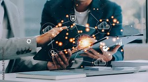 Digital transformation technology strategy, IoT, internet of things. transformation of ideas and the adoption of technology in business in the digital age, enhancing global business capabilities. Ai