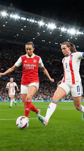 Arsenal Women DOMINATE Lyon! Incredible Header, Skillful Dribble & Stunning Goal ⚽🔥
