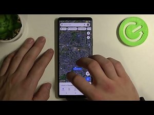 How to Choose Type of Maps on SONY Xperia 1 III Google Maps Settings