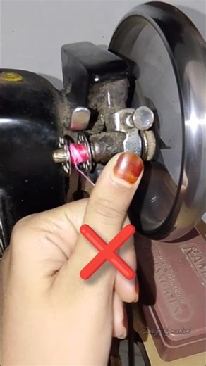 How to Wind a Bobbin in 30 Seconds wait for end 🔚 #SewingTips