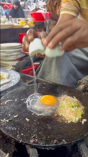 Amazing Masala Egg Omelette Making 😲 #shotrs #foodie #streetfood #skills #making
