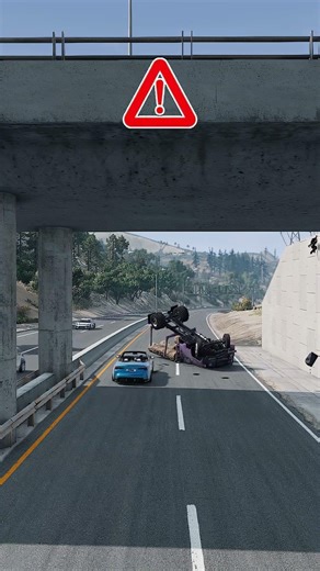 Realistic Highway Car Crashes #360 - BeamNG.drive