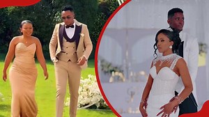 Video: Size 8, DJ Mo showcase energetic dance moves at friend's lavish wedding