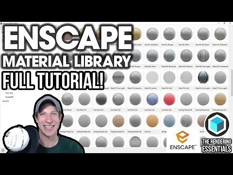 How to Use the NEW Enscape Material Library and Editor!