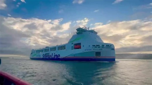 Last Friday, the brand-new STENA FUTURA made her maiden call at Belfast after an incredible six-week global journey from China – via Singapore, Sri Lanka, Mauritius, South Africa, and Namibia.… | Ferry Shipping News & Ferry Shipping Summit