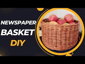 Round Newspaper Basket (DIY) - Tutorial