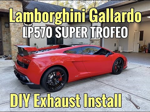 Lamborghini Gallardo DIY Exhaust Install