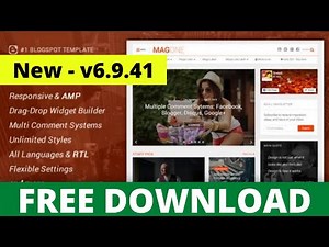 MagOne v6.9.41 - Responsive and Premium Blogger Template Free Download