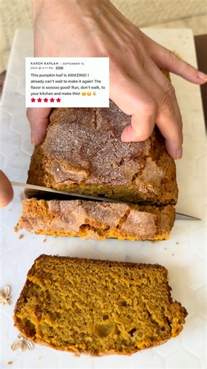 The BEST Pumpkin Bread Recipe you'll ever taste 🎃🍞✨ Moist in the center, loaded with warm pumpkin flavor, and topped with silky cream cheese frosting (totally optional but HIGHLY recommended!) 🤤 If you loved my old school banana bread, you're going to be OBSESSED with this fall twist 🍂🧡 Drop RECIPE below and I'll DM you the printable version straight to your inbox! https://healthyishfoods.com/the-best-pumpkin-bread/ #PumpkinBread #FallBaking #PumpkinRecipes #CreamCheeseFrosting #BananaBread