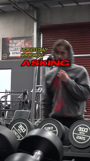 AI Made Me The Most BRUTAL ARM WORKOUT! #gymbro #viral #fyp
