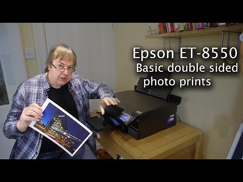 Epson ET-8550 photo prints. Better basic photo prints. Incl. use of double sided paper photo books