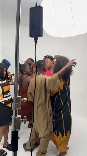 Behind the scenes shot at HB Studios