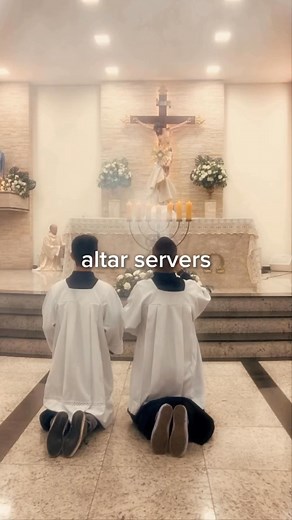 altar servers have such a beautiful role in the liturgy!! i truly believe that serving at the altar is a privilege. imagine being able to be at the altar with the priest? that's a gift in itself. i am so grateful for all the altar servers who serve with reverence and love for the Mass!! —Dasig Sakristan #basta_sakristan_dasig #dasigsakristan #AltarServers | Dasig Sakristan