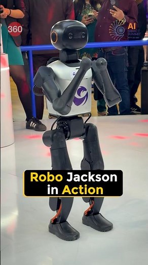 Dancing robot in Michael Jackson style at the AI Summit #AIImpact #AISummit2026 #robotdancing #robot