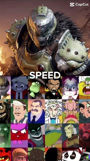 Doom slayer vs cartoon villains