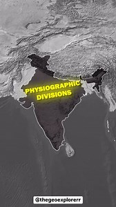 Physiographic Divisions of India . . . #instareels #geography #upsc #education #reels #india #map #generalstudies #pcs | The Geo Explorer