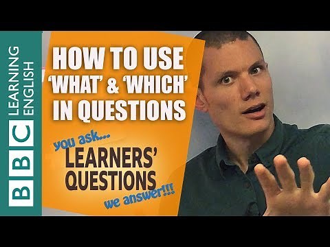 ❓'What' and 'which' - Improve your English with Learners' Questions