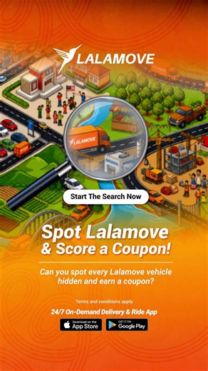 Get 30% off your first delivery with a twist! 🚗🔍 Spot the hidden Lalamove vehicles scattered across the city map to unlock up to 30% off your next delivery! How to play: 1. Find the game in the Lalamove app. 2. To play, spot all the hidden vehicles on the map. 3. Get your instant discount coupon at the end! ⏱️ Offer ends Sept 30, 2026! #game #freecoupons #lalamovemy #delivery