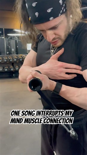 the one song that can interrupt my mind muscle connection #gymmusic #gymhumor