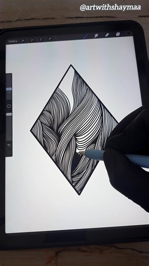 Line art doodles #doodleart #fblifestyle #lineart #tangle #drawing #zentangleart #doodles #StressRelief #viral #foryou #viralvideo #abstract #procreate | Art with shaymaa