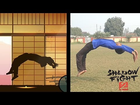 SHADOW FIGHT 2 Stunts In Real Life (Flips and Tricks)
