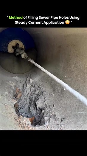 BANK OF KNOWLEDGE on Instagram: "🚧 Sealing Sewer Pipe Holes with Precision 🚧 Fixing holes in sewer pipes requires precision, care, and the right technique: • Clean the Area: Remove debris, dirt, and loose materials from the hole. • Prepare the Cement: Mix cement to a smooth, steady consistency for easy application. • Steady Application: Apply cement evenly to fill the hole completely, avoiding air pockets. • Smooth the Surface: Level and compact the cement to ensure a tight, leak-proof seal. •