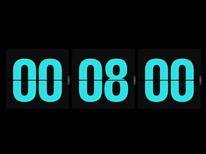8 Minutes Blue Timer ⏳ Calm Focus Countdown