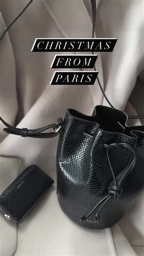 Christmas from Paris ❤️\\n.\\n.\\nThere’s something quite wonderful about a delivery from @sezane. The anticipation, the knock at the door, the gorgeous packaging, and of course the beautiful pieces.\\n.\\n.\\nThis mini Farrow bag is the cutest size but still hold all your everyday essentials. \\n.\\nThe leather is embossed with this patent black python detailing and it’s become my latest obsession 🖤\\n.\\n.\\n.\\nHave you visited the new @Sézane flagship store in Marylebone? You must…. it’s so