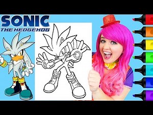 Coloring Silver The Hedgehog Sonic Coloring Page Prismacolor Markers | KiMMi THE CLOWN