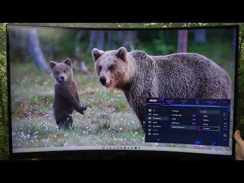 How to enable or disable image enhancement on MSI MAG 321CUP