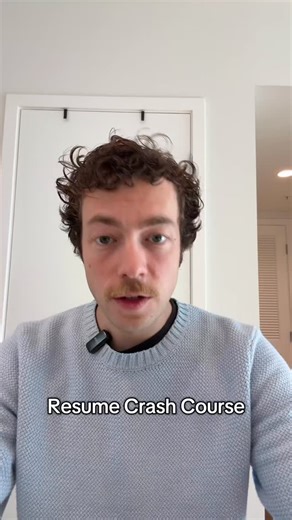 Jonathan Tristan on Instagram: "Resume Crash Course"