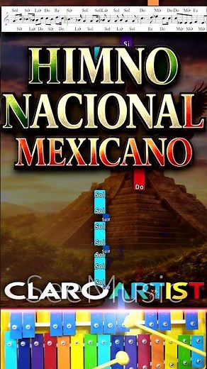 Cómo tocar el Himno Nacional Mexicano en Glockenspiel 🎼 Paso a Paso