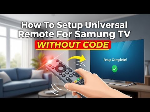 How To Setup Universal Remote For Samsung TV Without Code – Auto Search Method 2026