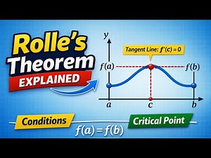 Rolle’s Theorem Explained | Complete Definition, Conditions & Examples