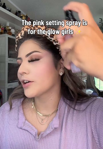 Elf Power Grip Rose Setting Spray — Radiant Glow & Long-Lasting Hold