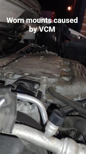One of the many issues that Honda VCM causes. accelerated engine mounts wear.