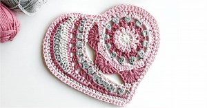 Coração de crochê: como fazer passo a passo  68 modelos diferentes - Artesanato Passo a Passo!