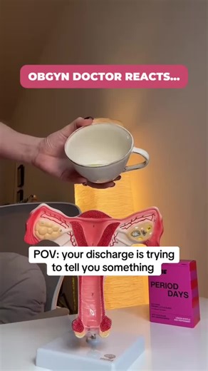 💧 What your discharge says about your cycle: ✔️ Stretchy clear = ovulation ✔️ White sticky = post-ovulation ✔️ Yellow-green? Might be an infection 🚩 You might not notice these changes if you are taking hormonal contraception! 💬 Do you notice these changes in your discharge? 📹: