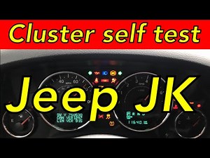 Instrument cluster self test 2007-2018 Jeep Wrangler JK