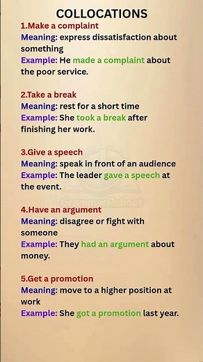Collocations #19 | Speak Natural English #english #spokenenglish #competitiveexams