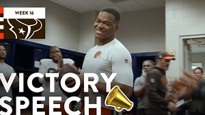 Kevin Stefanski's Locker Room Victory Speech vs. Texans