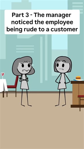 Part 3 – The manager noticed the employee being rude to a customer Audio: Mell #animation #work #managersbelike #foodservice #restaurant #usa | Star Animation