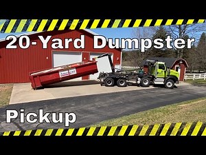 Dumpster Rental Pickup - 20 Yarder Dumpster