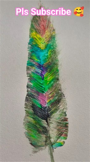 Easy feather painting ideas 💡 ✨️ #shortsart #flowerart #viral #shorts #floraart #artwork #painting