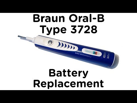 Battery Replacement Guide for Braun Oral-B Type 3728 Professional Care Toothbrush & Type 4736