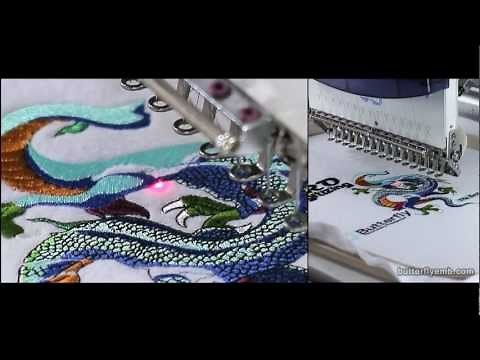 Sew the DRAGON! - 80,000 stitch embroidery 2 HOURS sewing - on a Butterfly Embroidery machine